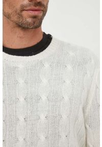 Polo Ralph Lauren sweter kaszmirowy męski kolor beżowy. Typ kołnierza: polo. Kolor: beżowy. Materiał: kaszmir. Styl: klasyczny #5