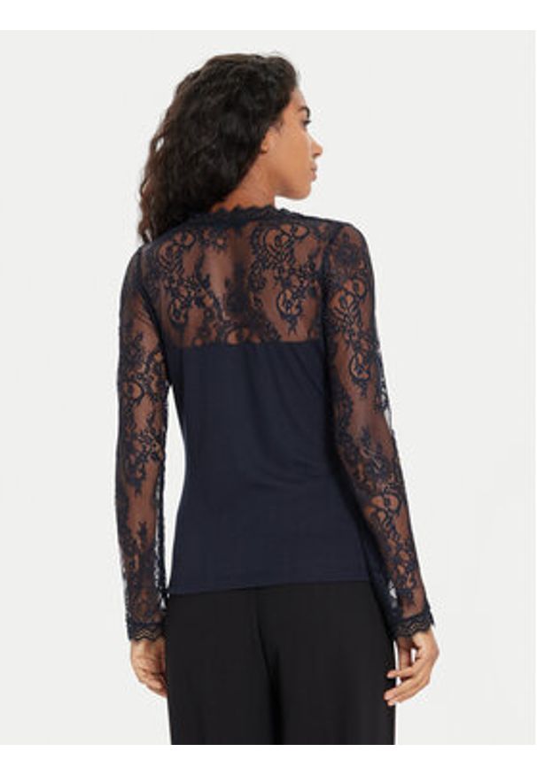 Morgan Bluzka 242-TLAMI Granatowy Slim Fit. Kolor: niebieski. Materiał: syntetyk