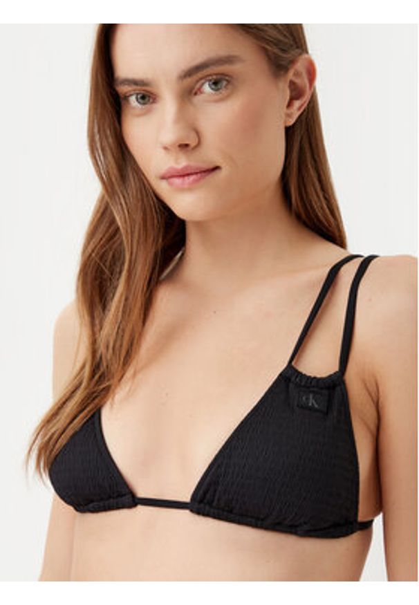 Calvin Klein Swimwear Góra od bikini KW0KW02727 Czarny. Kolor: czarny. Materiał: syntetyk