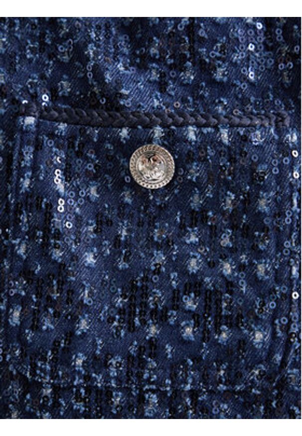 Guess Marynarka W5BN0C D0771 Granatowy Regular Fit. Kolor: niebieski. Materiał: bawełna