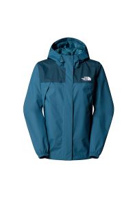 Kurtka damska The North Face Antora Rain Jacket 0A8BKDDI61 - niebieska. Typ kołnierza: kaptur. Kolor: niebieski. Materiał: poliester, materiał. Styl: klasyczny, sportowy #1