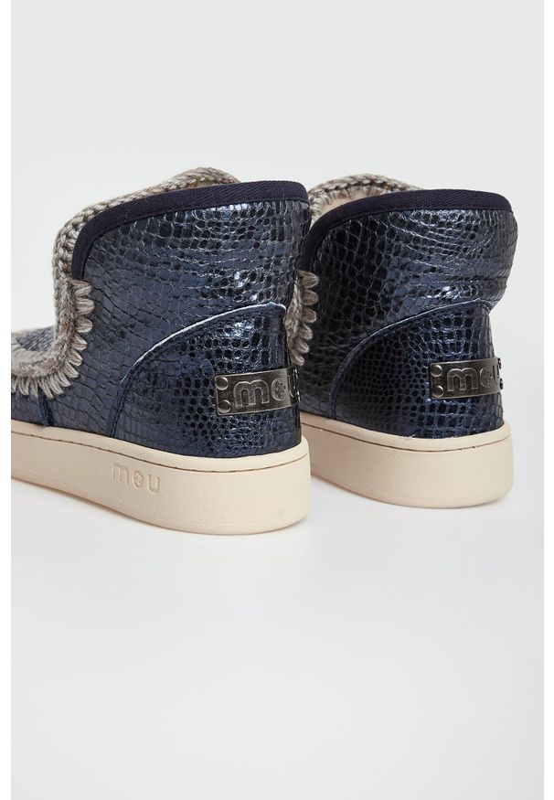 Mou - Śniegowce damskie skórzane MOU. Materiał: skóra