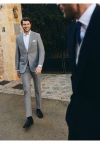 Pako Lorente - PAKO LORENTE - Marynarka garniturowa w prążek. Materiał: poliester, elastan, wiskoza. Wzór: prążki. Styl: młodzieżowy #7