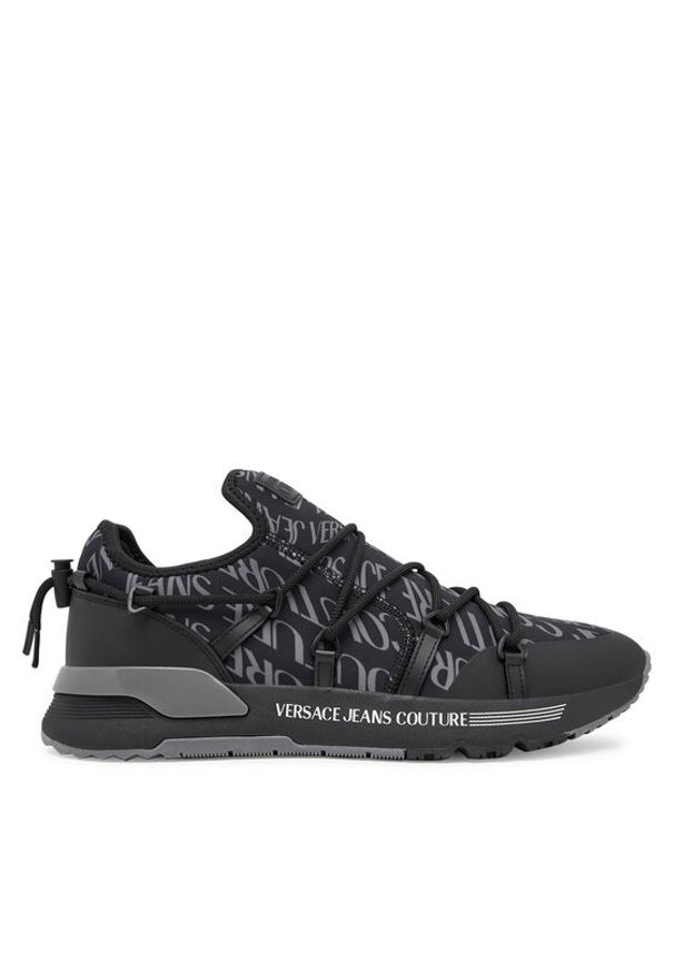 Versace Jeans Couture Sneakersy 79YA3SA6 ZSD06 U23 Czarny. Kolor: czarny. Materiał: skóra