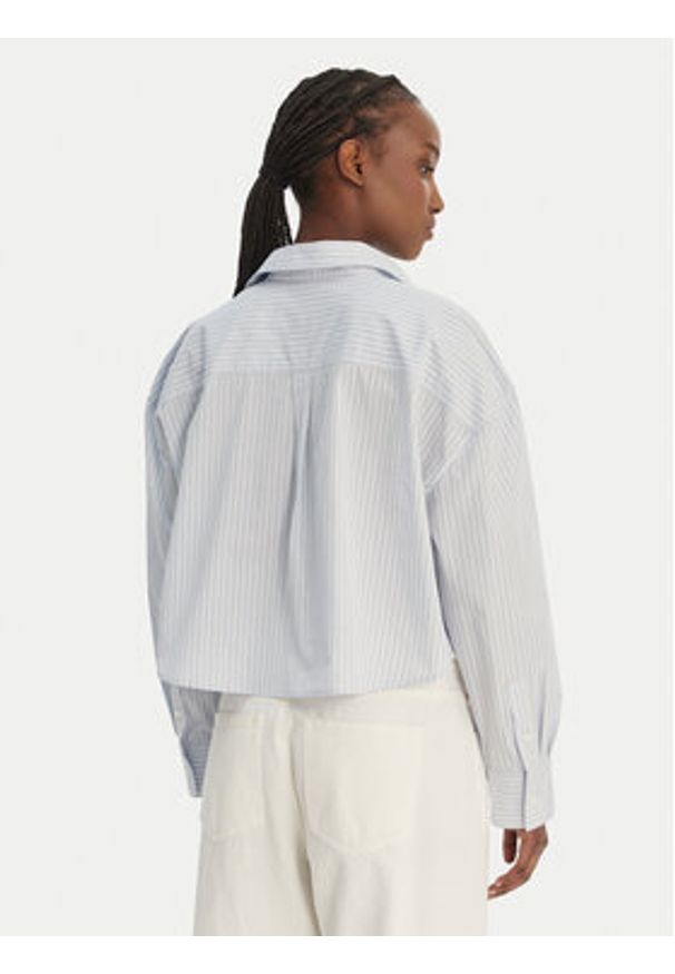 Calvin Klein Jeans Koszula LV047F105G Błękitny Relaxed Fit. Kolor: niebieski. Materiał: bawełna