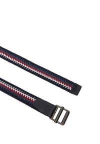 TOMMY HILFIGER - Tommy Hilfiger Pasek Roller Buckle Webbing 3.5 Belt AM0AM14187 Granatowy. Kolor: niebieski. Materiał: materiał #3