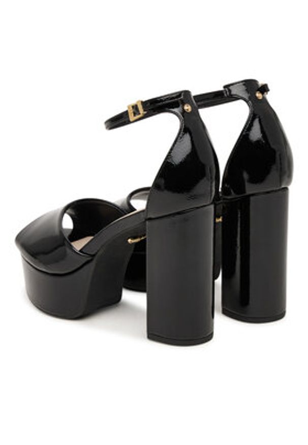 Buffalo Sandały Jessie Neat 1291668 Czarny. Kolor: czarny. Materiał: skóra