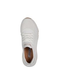skechers - Buty do chodzenia damskie Skechers Bobs Sport Sparrow Flex. Kolor: biały. Materiał: materiał, syntetyk. Szerokość cholewki: normalna. Model: Skechers Sport. Sport: turystyka piesza