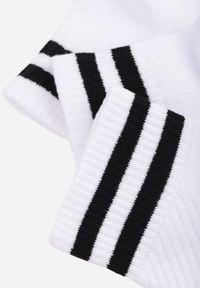 Born2be - Białe 3-pack Skarpety Sportowe z Bawełną Alohilani. Kolor: biały. Materiał: bawełna #2