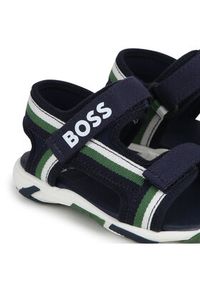 BOSS - Boss Sandały J50877 S Granatowy. Kolor: niebieski