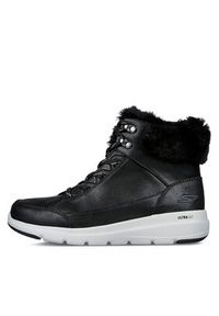 skechers - Skechers Botki Glacial Ultra Cozyly 144178/BLK Czarny. Kolor: czarny. Materiał: materiał