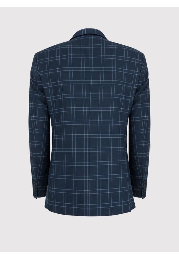 Pako Lorente - PAKO LORENTE – Granatowa marynarka garniturowa. Kolor: niebieski. Materiał: poliester, elastan, wiskoza