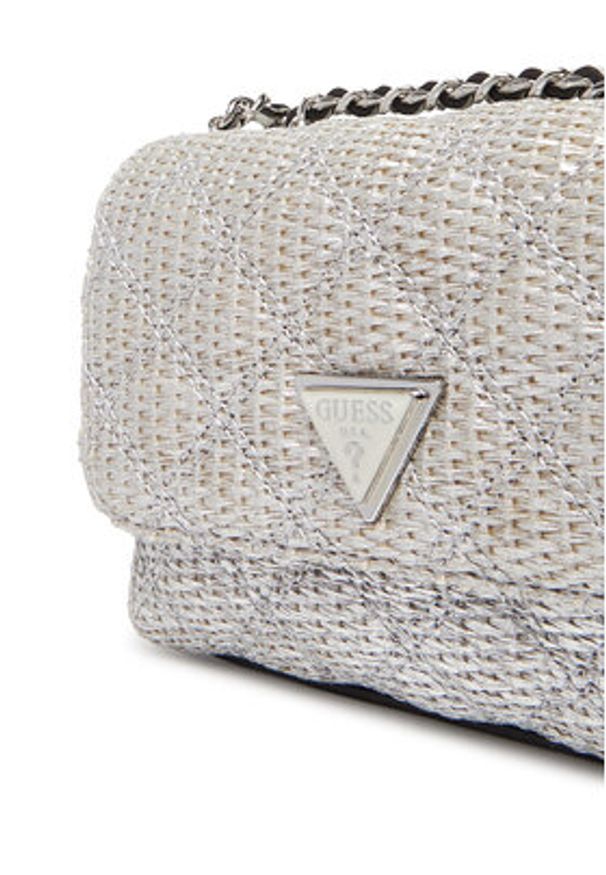 Guess Torebka Giully II Mini HWQM96 73740 Srebrny. Kolor: srebrny