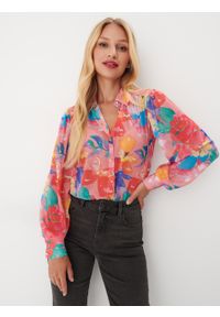 Mohito - Koszula w kwiaty - Różowy. Kolor: różowy. Wzór: kwiaty #2