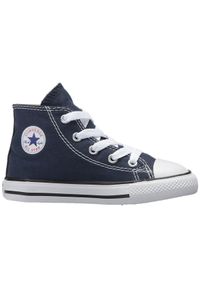 Trampki Converse Chuck Taylor All Star Hi, Dzieci. Okazja: na co dzień. Kolor: niebieski. Materiał: materiał. Model: Converse All Star