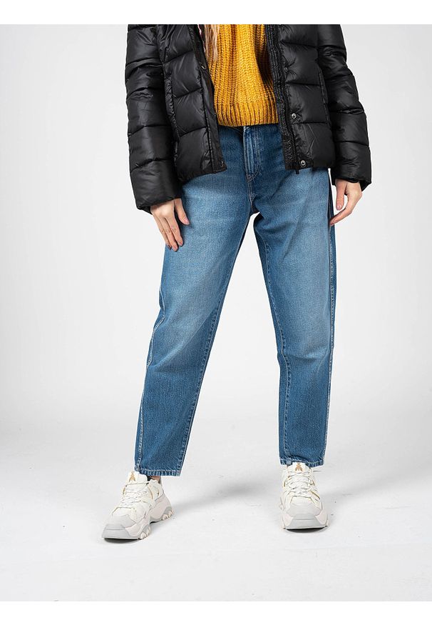 Pepe Jeans Jeansy "Baloon Fit Rachel" | PL203739HH6R | Baloon Fit Rachel | Kobieta | Niebieski. Stan: podwyższony. Kolor: niebieski. Wzór: aplikacja