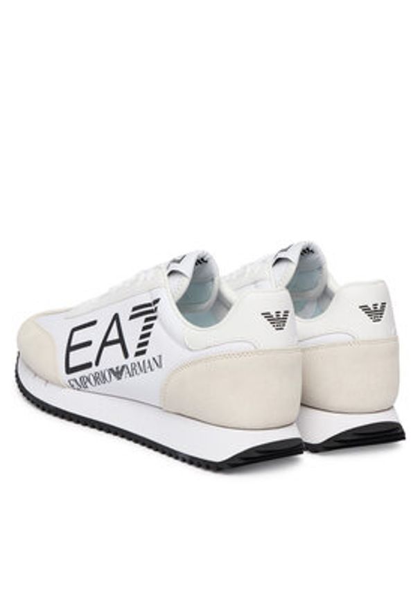 EA7 Emporio Armani Sneakersy 7X000541 AF18609 MZ021 Biały. Kolor: biały. Materiał: skóra