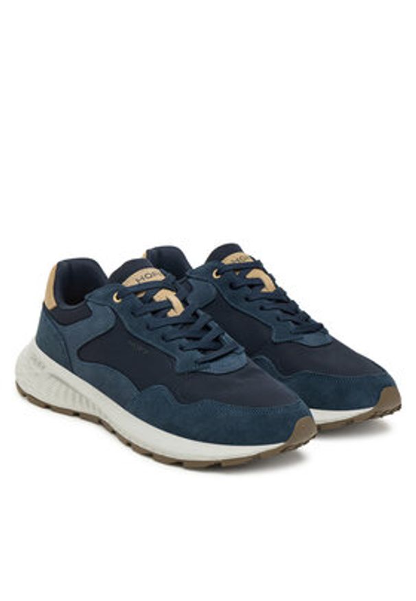 HOFF Sneakersy City Mkii 22535609 Granatowy. Kolor: niebieski. Materiał: zamsz, skóra