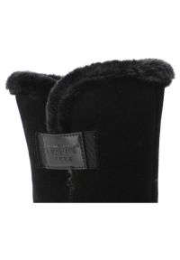 Czarne Botki Rieker Ocieplane Buty Damskie Na Koturnie. Okazja: na co dzień. Kolor: czarny. Materiał: zamsz, futro. Sezon: zima. Obcas: na koturnie. Styl: klasyczny, casual, elegancki #6