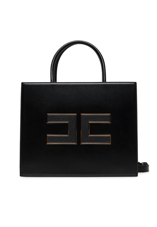 Elisabetta Franchi Torebka BS-32A-56E2-V420 Czarny. Kolor: czarny. Materiał: skórzane