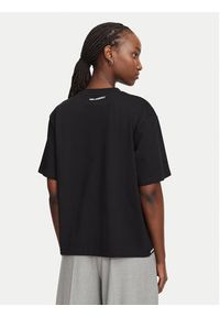 Karl Lagerfeld - KARL LAGERFELD T-Shirt B3W17065 Czarny Regular Fit. Typ kołnierza: dekolt w karo. Kolor: czarny. Materiał: bawełna #4