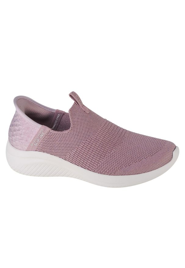 skechers - Buty sportowe Sneakersy damskie, Skechers Ultra Flex 3.0 Smooth Step Slip-ins. Kolor: fioletowy, różowy, wielokolorowy. Materiał: syntetyk, tkanina, materiał. Model: Skechers Sport. Sport: turystyka piesza