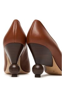 Weekend Max Mara Czółenka Nievo 25255260956 Brązowy. Kolor: brązowy. Materiał: skóra #5