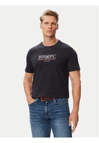 Beverly Hills Polo Club T-Shirt P-SS26M-TS2450043NVY Granatowy Regular Fit. Typ kołnierza: polo. Kolor: niebieski. Materiał: bawełna #1