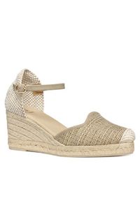 Geox Espadryle D Gelsa Low D55NGE 01106 C6738 Beżowy. Kolor: beżowy. Materiał: materiał #6