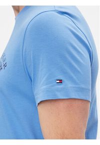 TOMMY HILFIGER - Tommy Hilfiger T-Shirt Arch Varsity Tee MW0MW33689 Granatowy Regular Fit. Kolor: niebieski. Materiał: bawełna