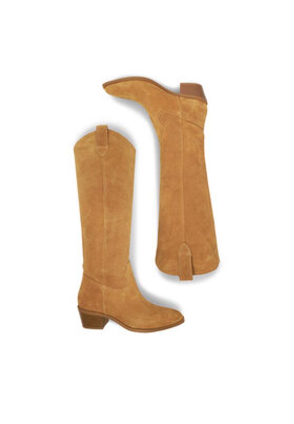 DeeZee Kowbojki W4LD190203 Brązowy. Kolor: brązowy. Materiał: materiał