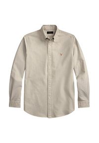 Polo Ralph Lauren Koszula 710792161019 Beżowy jasny Slim Fit. Typ kołnierza: polo. Kolor: beżowy. Materiał: bawełna #4