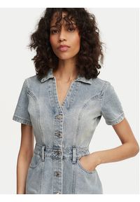Morgan Sukienka jeansowa 241-ROGLA Błękitny Regular Fit. Kolor: niebieski. Materiał: bawełna #3