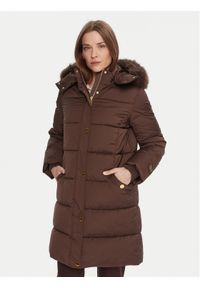 Marciano Guess Płaszcz zimowy 5BGL18 7378A Brązowy Regular Fit. Kolor: brązowy. Materiał: syntetyk. Sezon: zima