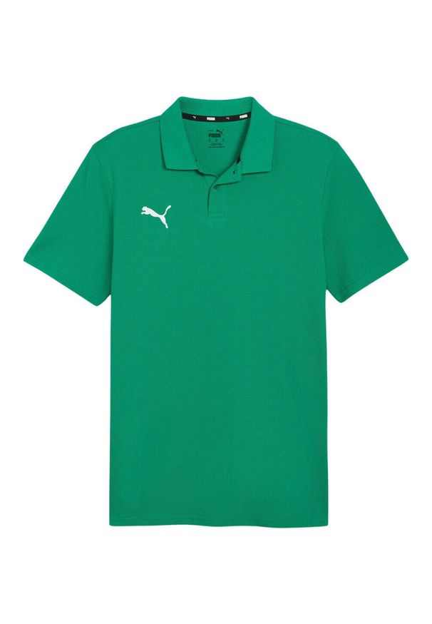 Koszulka sportowa męska Puma Team Goal Casuals Polo. Typ kołnierza: polo. Kolor: zielony. Materiał: bawełna