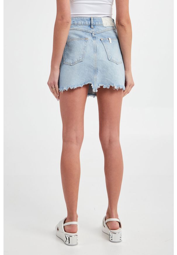 Liu Jo - Spódnica jeansowa LIU JO. Materiał: jeans. Wzór: aplikacja