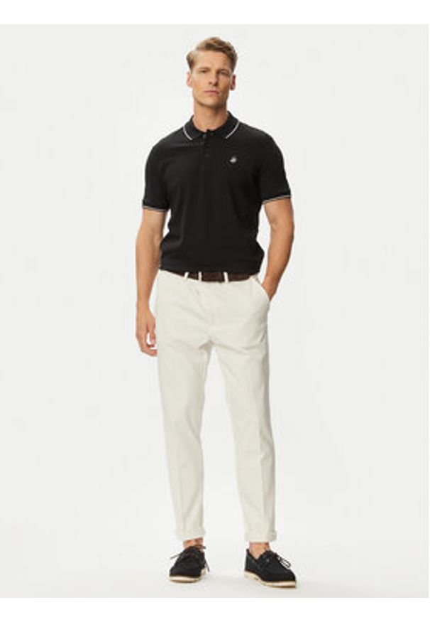 Beverly Hills Polo Club Polo P-SS26M-P42561 Czarny Regular Fit. Typ kołnierza: polo. Kolor: czarny. Materiał: bawełna