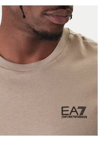 EA7 Emporio Armani T-Shirt 8NPT25 PJVPZ U6167 Beżowy Regular Fit. Kolor: beżowy. Materiał: bawełna #3