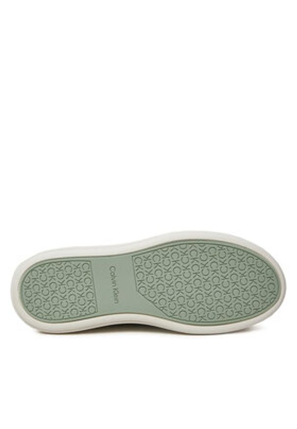 Calvin Klein Sneakersy Cupsole Lace Up Mono HW0HW02445 Czarny. Kolor: czarny. Materiał: skóra