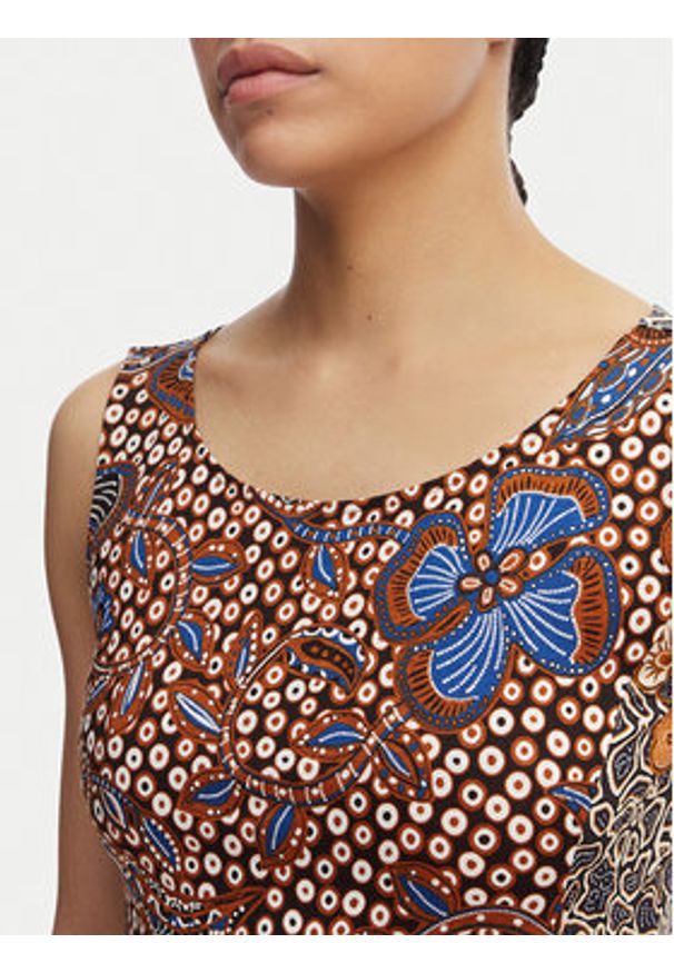 Weekend Max Mara Sukienka letnia Pausa 2615621082 Kolorowy Regular Fit. Materiał: bawełna. Wzór: kolorowy. Sezon: lato