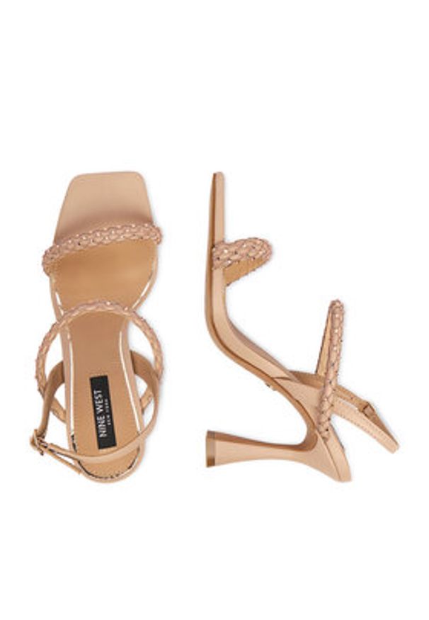 Nine West Sandały EO-LS95066-25 Różowy. Kolor: różowy. Materiał: materiał