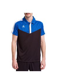 ERIMA - Polo Erima Squad. Typ kołnierza: polo. Kolor: szary, niebieski, wielokolorowy, czarny. Materiał: materiał. Sport: piłka nożna, tenis #1