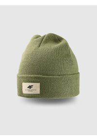 4f - 4F Czapka zimowa uniseks - oliwkowa/khaki Uniwersalny. Kolor: oliwkowy, brązowy, wielokolorowy. Materiał: poliester, materiał. Sezon: zima. Styl: klasyczny, sportowy #1
