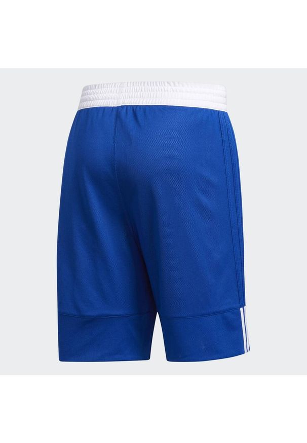 Adidas - Krótkie spodenki adidas 3G Speed Reversible. Kolor: biały, wielokolorowy, niebieski. Materiał: poliester. Długość: krótkie