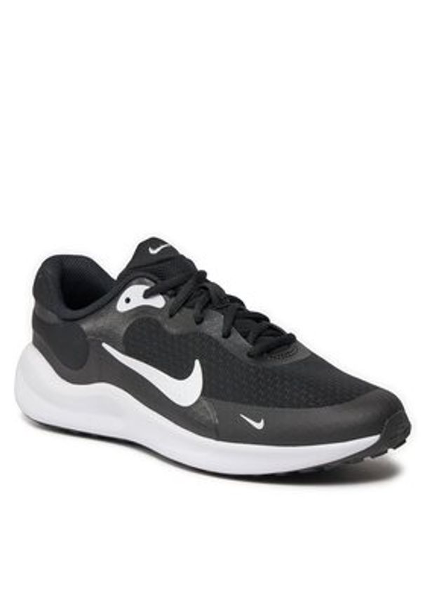 Nike Buty do biegania Revolution 7 (GS) FB7689 003 Czarny. Kolor: czarny. Materiał: materiał. Model: Nike Revolution