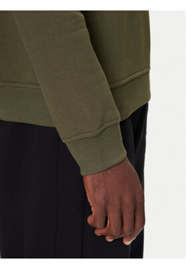 Karl Lagerfeld - KARL LAGERFELD Bluza 705091 554917 Zielony Regular Fit. Typ kołnierza: dekolt w karo. Kolor: zielony. Materiał: bawełna