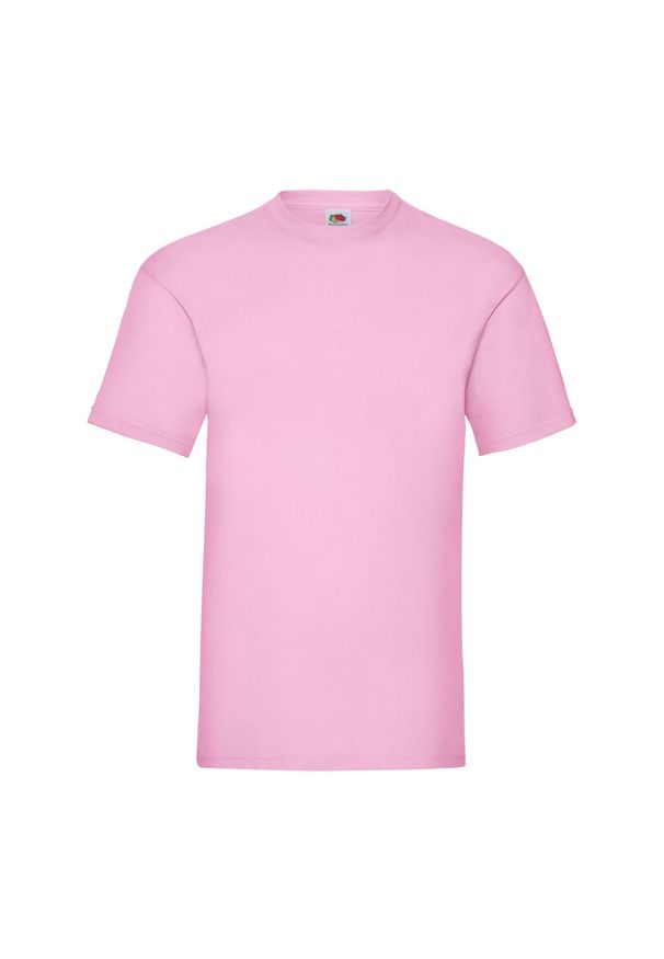FRUIT OF THE LOOM - Koszulka Unisex Dla Dorosłych Valueweight. Kolor: różowy. Sport: turystyka piesza