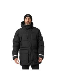 Kurtka Helly Hansen reine puffy. Typ kołnierza: kaptur. Kolor: czarny. Materiał: syntetyk. Długość: długie. Sezon: zima. Sport: turystyka piesza #1