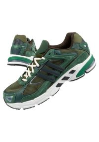 Adidas - Buty adidas Response M GZ1545 zielone. Zapięcie: sznurówki. Kolor: zielony. Materiał: materiał, syntetyk, skóra. Szerokość cholewki: normalna. Sport: bieganie #1