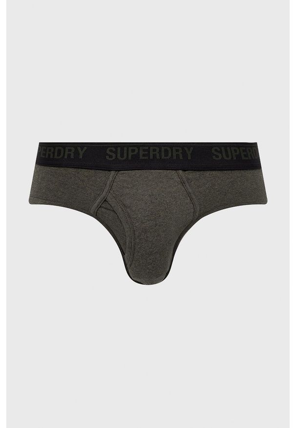 Superdry Slipy (3-pack) męskie kolor czarny. Kolor: czarny. Materiał: bawełna